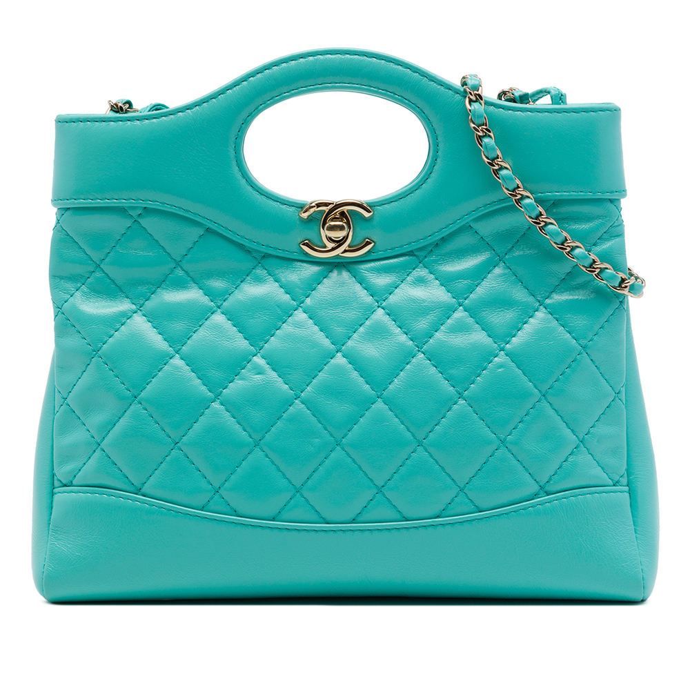 Pre-Loved Chanel Mini Quilted Shiny Lambskin 31 Shopping Bag